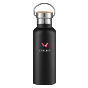 17oz Double Wall Stainless Steel Personalized Tumbler-Black