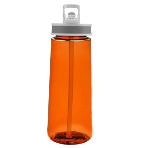 22oz Sports Water Bottles With Straw - Orange