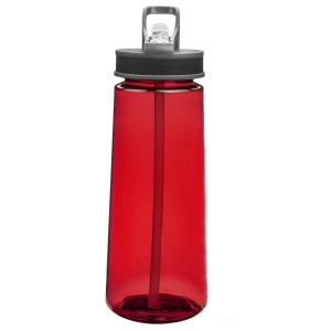 22oz Sports Water Bottles With Straw - Red
