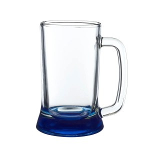 16.25oz Tagtic Glass Beer Tankards - Blue