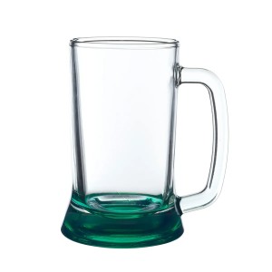 16.25oz Tagtic Glass Beer Tankards - Green